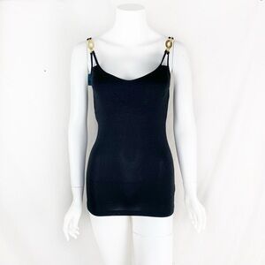 New Marisa Kenson MKC Dual-Strap Gold Charms Tank
